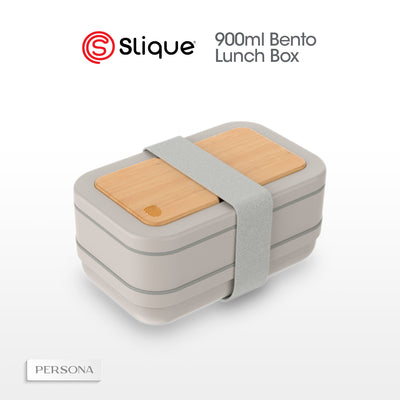 SLIQUE Lunch box w/PP Spork Included | Compartment 900ml BPA Free