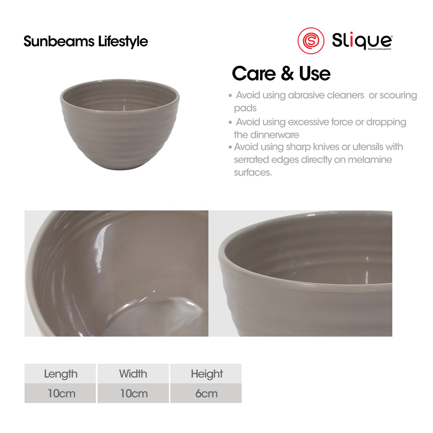 SLIQUE Premium Melamine Dinner Plate, Serving Plate, Dessert Plate, Bowl, Serving Bowl, Deep Bowl, Sauce Dish, Tumbler, Rice Spoon, Soup Ladle - Persona Collection