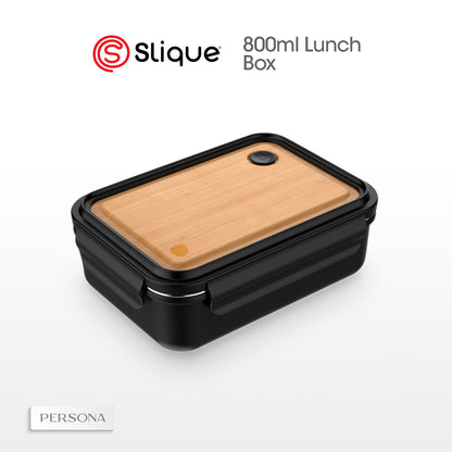 SLIQUE Lunch box w/PP Spork Included | Compartment 800ml BPA Free