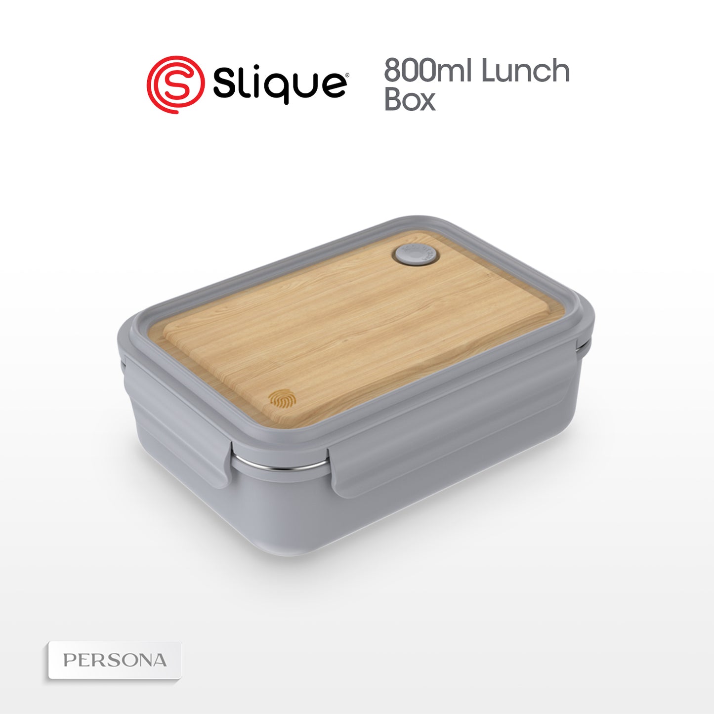 SLIQUE Lunch box w/PP Spork Included | Compartment 800ml BPA Free