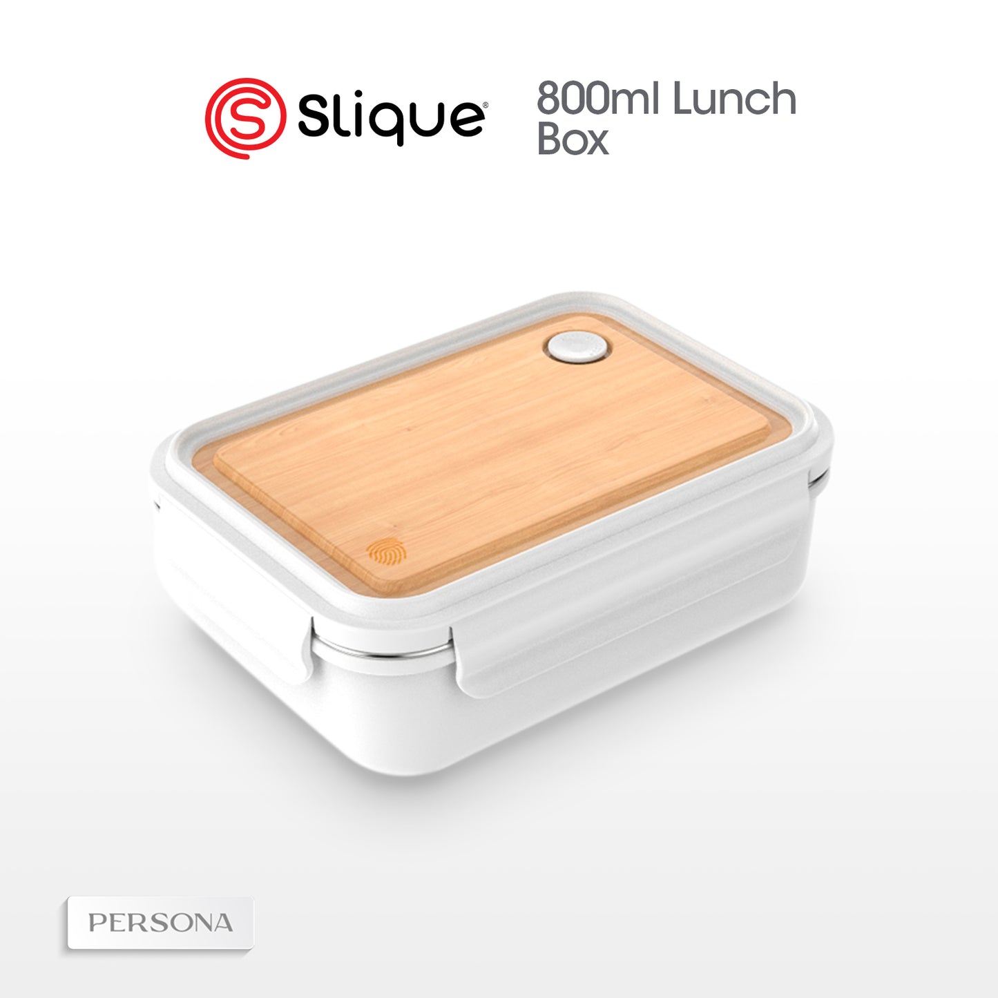 SLIQUE Lunch box w/PP Spork Included | Compartment 800ml BPA Free