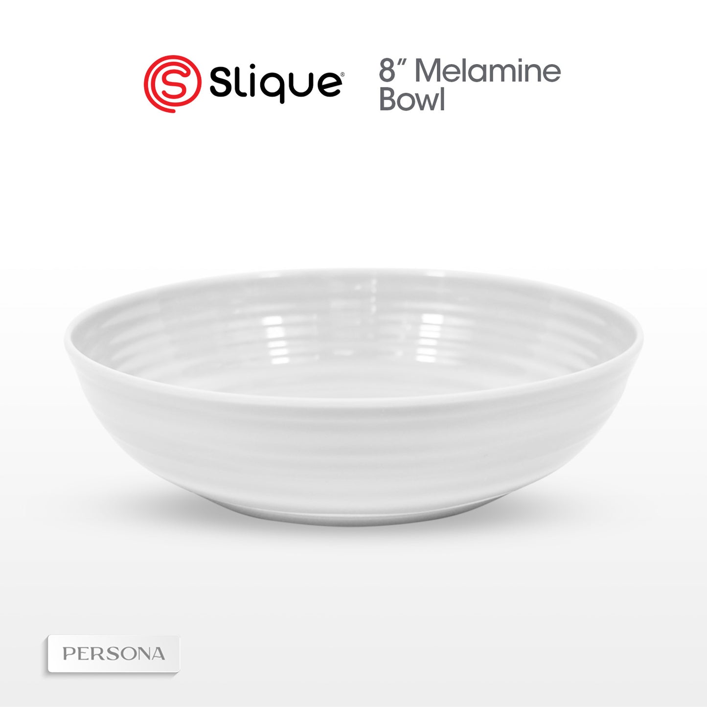 SLIQUE Premium Melamine Dinner Plate, Serving Plate, Dessert Plate, Bowl, Serving Bowl, Deep Bowl, Sauce Dish, Tumbler, Rice Spoon, Soup Ladle - Persona Collection