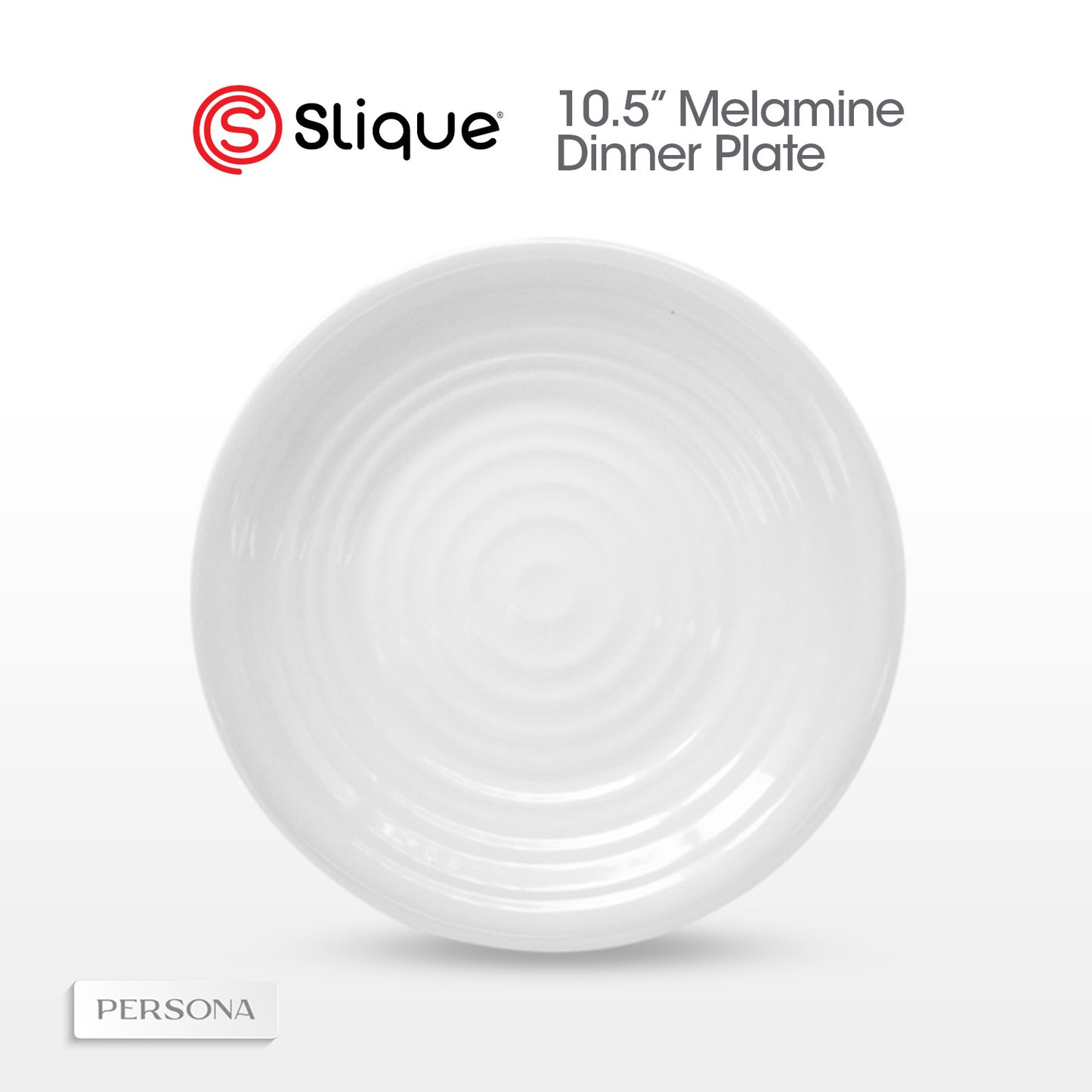 SLIQUE Premium Melamine Dinner Plate, Serving Plate, Dessert Plate, Bowl, Serving Bowl, Deep Bowl, Sauce Dish, Tumbler, Rice Spoon, Soup Ladle - Persona Collection