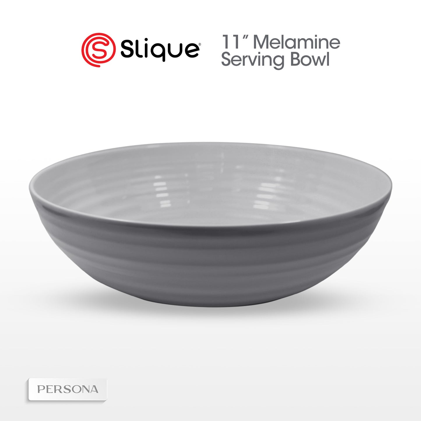 SLIQUE Premium Melamine Dinner Plate, Serving Plate, Dessert Plate, Bowl, Serving Bowl, Deep Bowl, Sauce Dish, Tumbler, Rice Spoon, Soup Ladle - Persona Collection