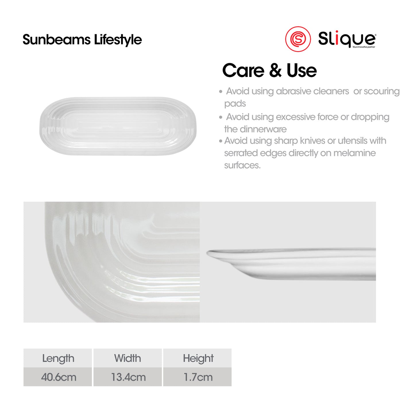 SLIQUE Premium Melamine Dinner Plate, Serving Plate, Dessert Plate, Bowl, Serving Bowl, Deep Bowl, Sauce Dish, Tumbler, Rice Spoon, Soup Ladle - Persona Collection