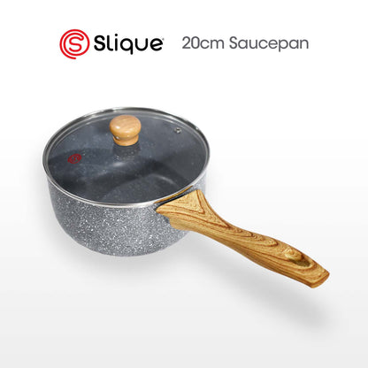 SLIQUE Premium Marble Sauce Pan 16/18/20cm