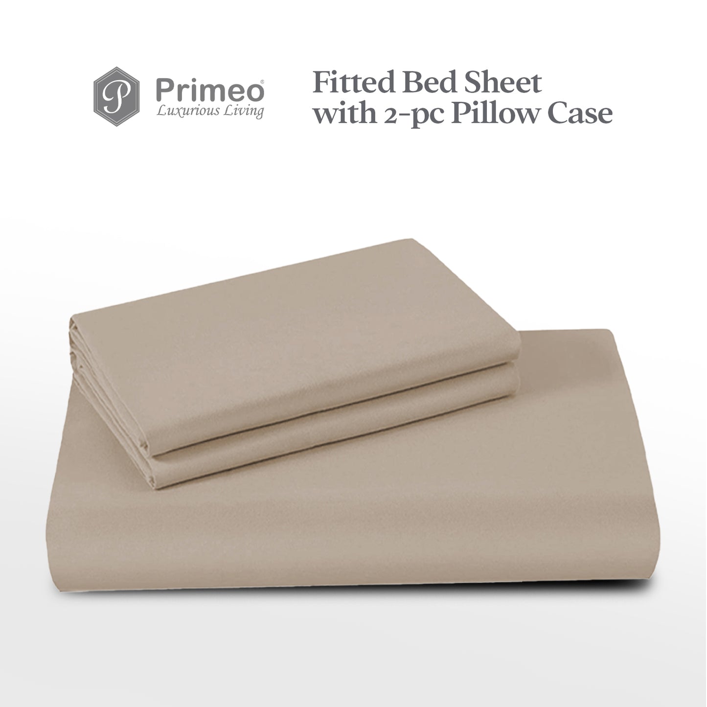 PRIMEO Premium Full Bedsheet with 2 Pillow Case Set