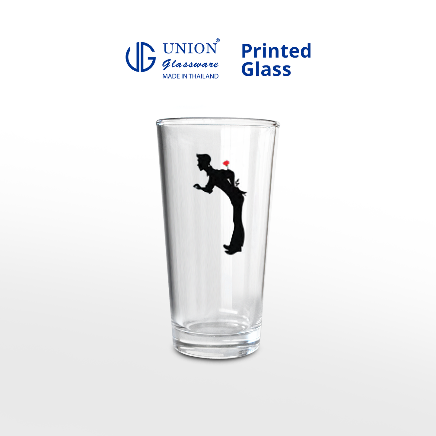 UNION GLASS Thailand Premium Printed Glass Limited Edition Design Water, Juice, Soda Glass 285ml | 9.6oz