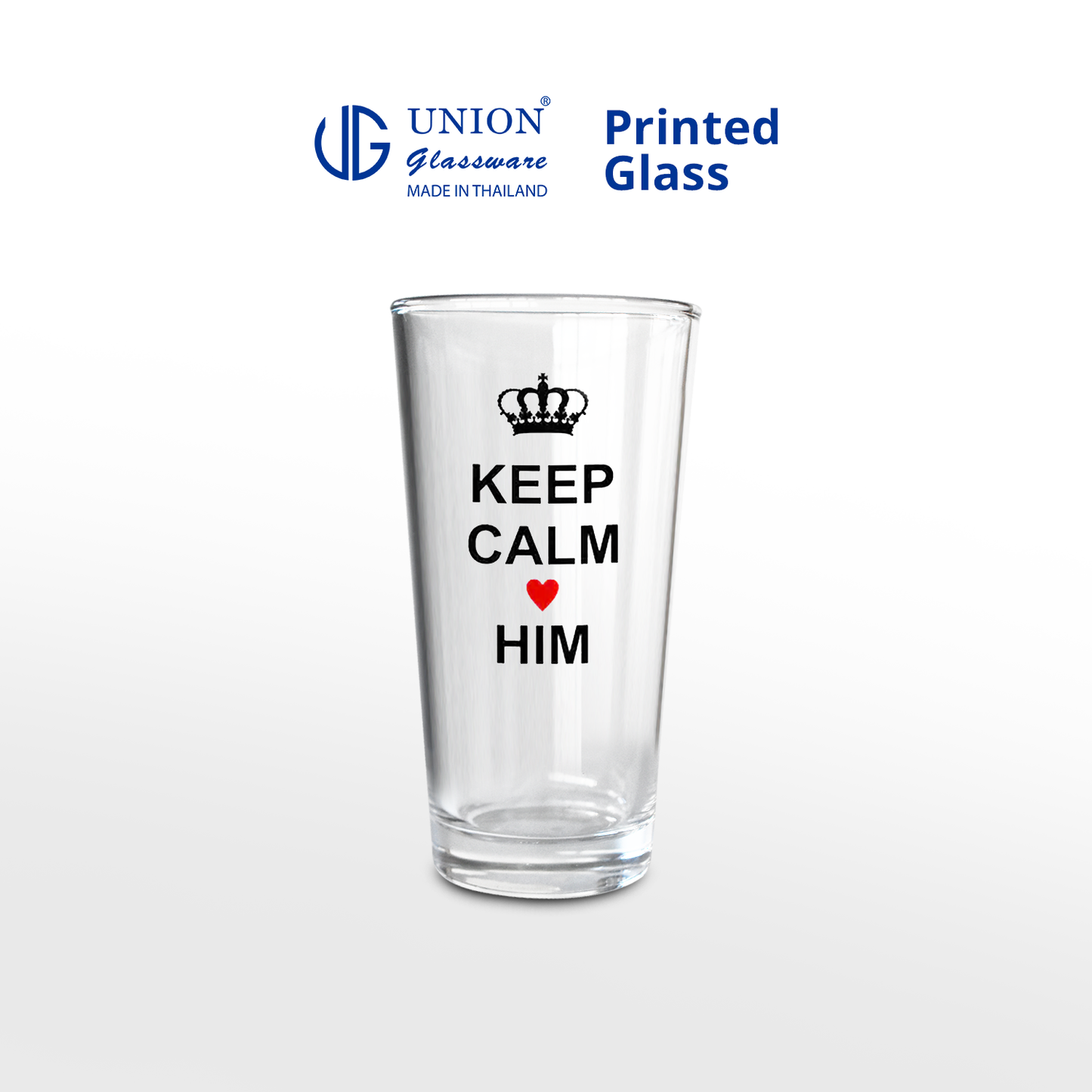 UNION GLASS Thailand Premium Printed Glass Limited Edition Design Water, Juice, Soda Glass 285ml | 9.6oz