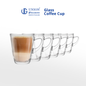 UNION GLASS Thailand Premium Clear Glass Cup Coffee, Tea, Hot Chocolate, Milk 305ml