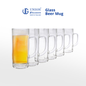 UNION GLASS Thailand Premium Clear Glass Beer Mug Beer Lovers 400ml Set of 6