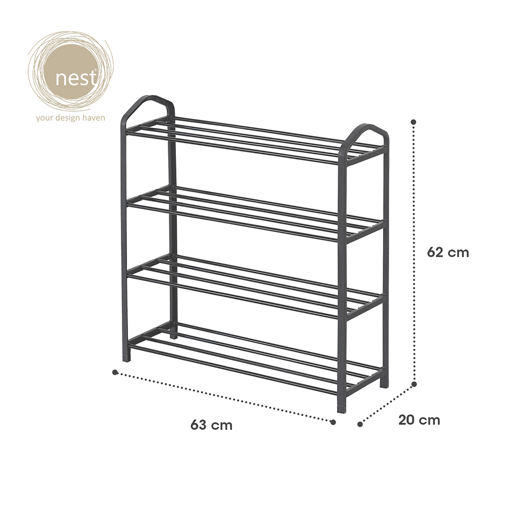 NEST DESIGN LAB Premium 4L Shoe Rack