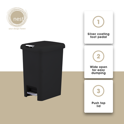 NEST DESIGN LAB Premium Pedal Bin Plastic