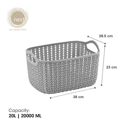 NEST DESIGN LAB Premium Knit Basket Storage Basket