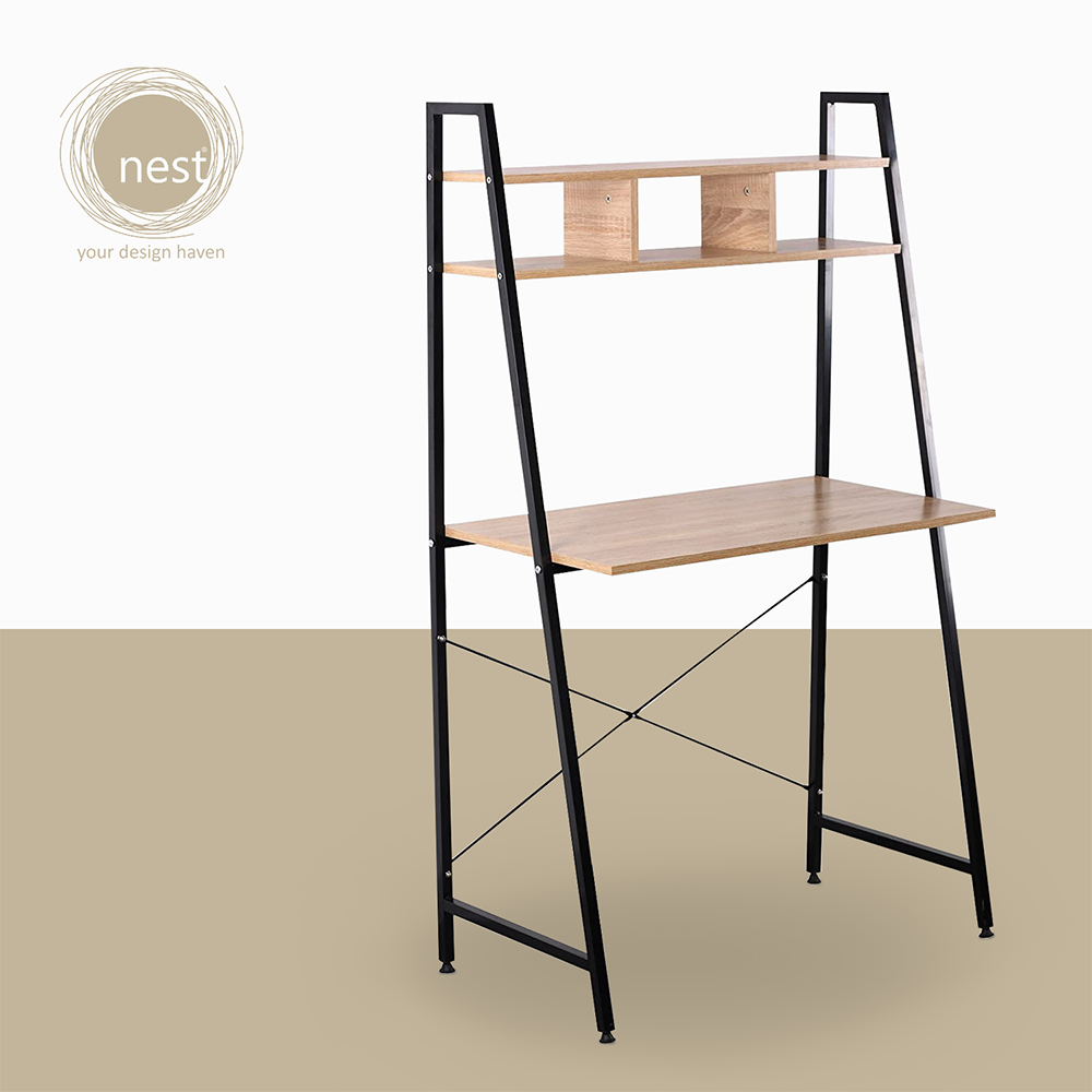 NEST DESIGN LAB 2 tier Working Desk w/ Shelf