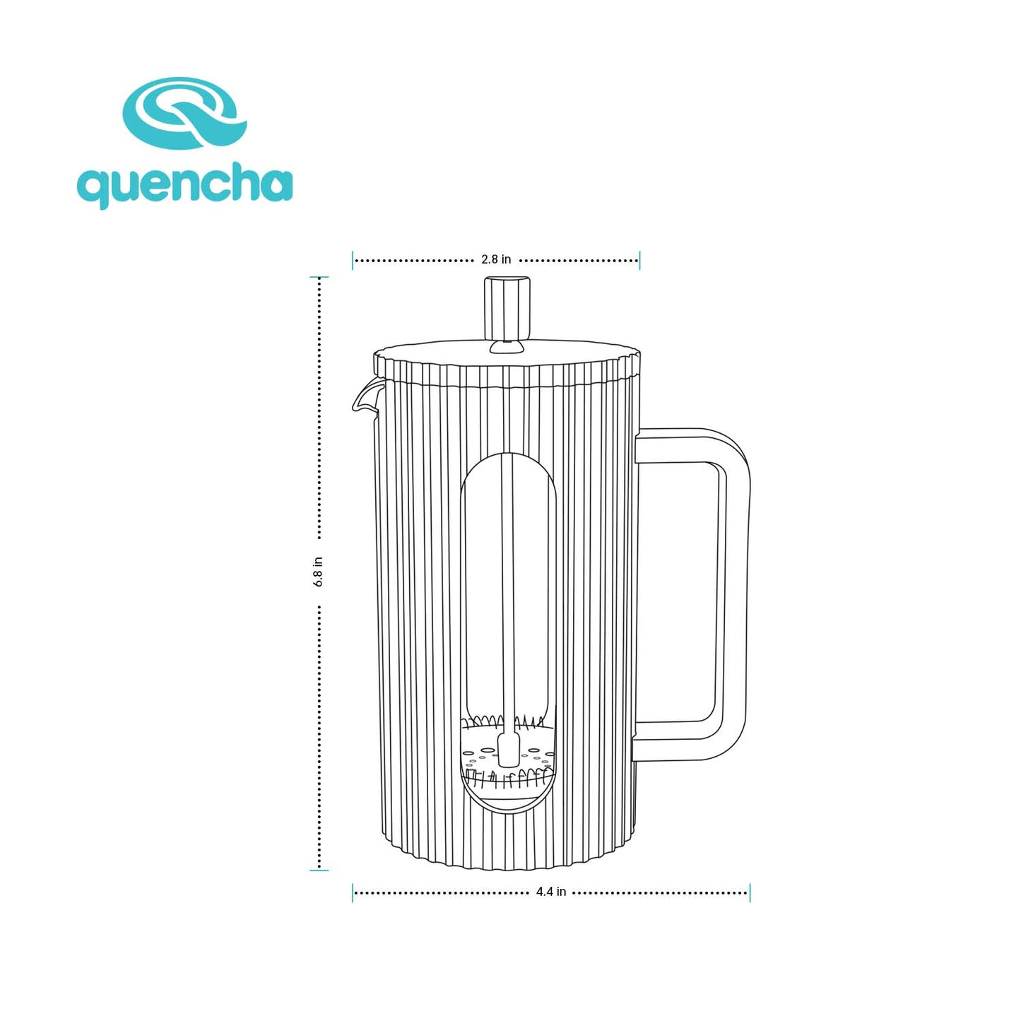 Quencha 350ml French Coffee Press