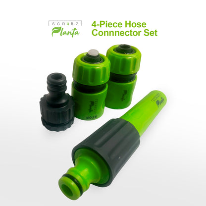 SCRUBZ Planta Hose Cart Gardening Cleaning Set, Connectors & Adaptors