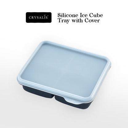 Crysalis Silicone Ice Maker Mold Tray with Lid