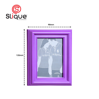 SLIQUE Premium Purple Picture Frame 4x6inches Photo Frame