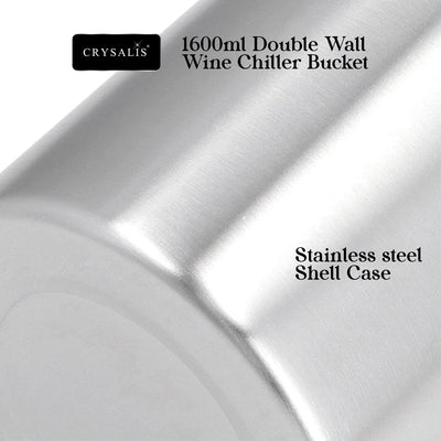 1600ml CRYSALIS Double Wall Wine Chiller Bucket