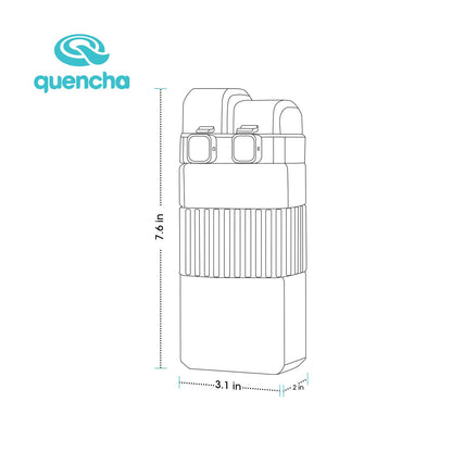 Quencha 520ml Water Bottle Lunch Kit for Kids