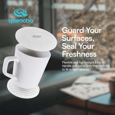 Quencha Silicone Coaster and Lid Set