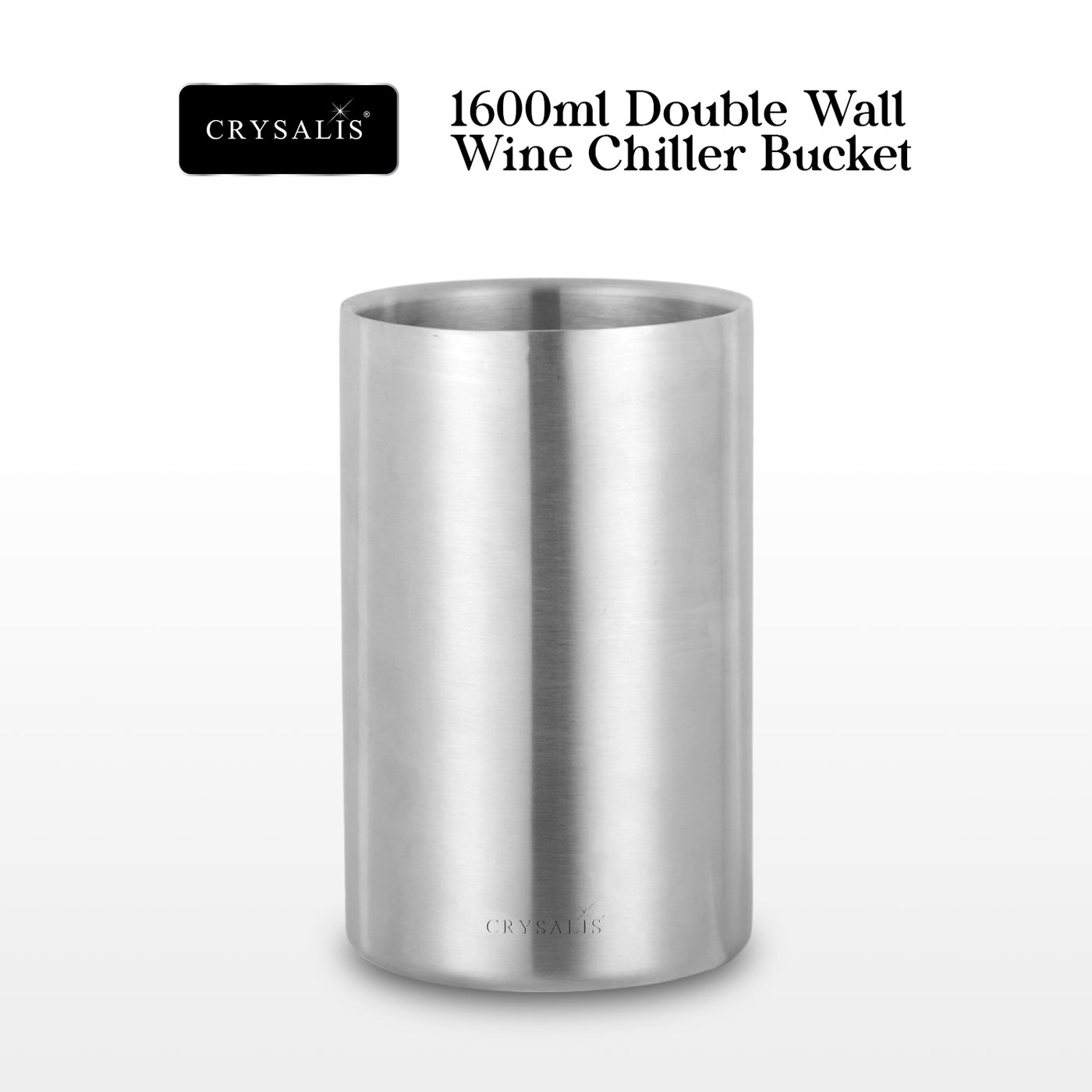 1600ml CRYSALIS Double Wall Wine Chiller Bucket