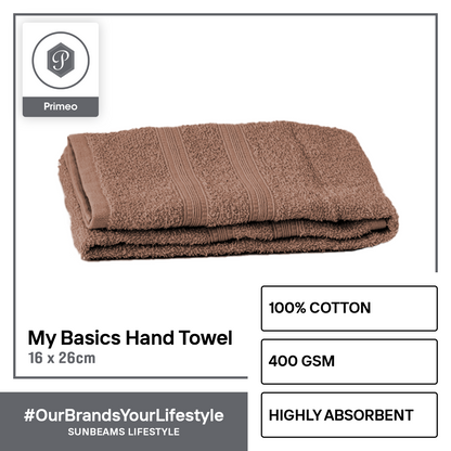 PRIMEO MY BASICS 100% Cotton Hand Towel