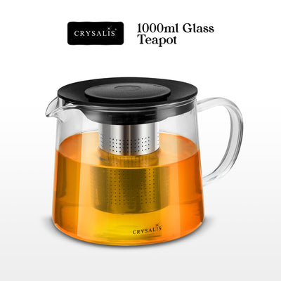 1000ml / 33.8oz CRYSALIS Glass Teapot