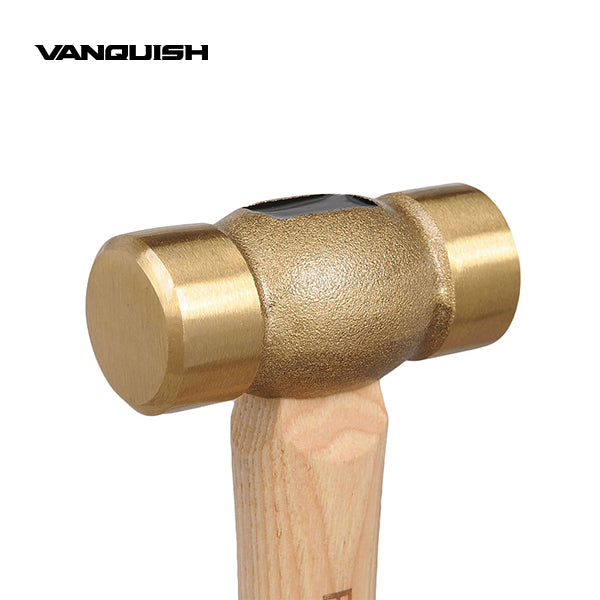 REALSTEEL Non-Sparking Hammer Hickory Brass 20oz