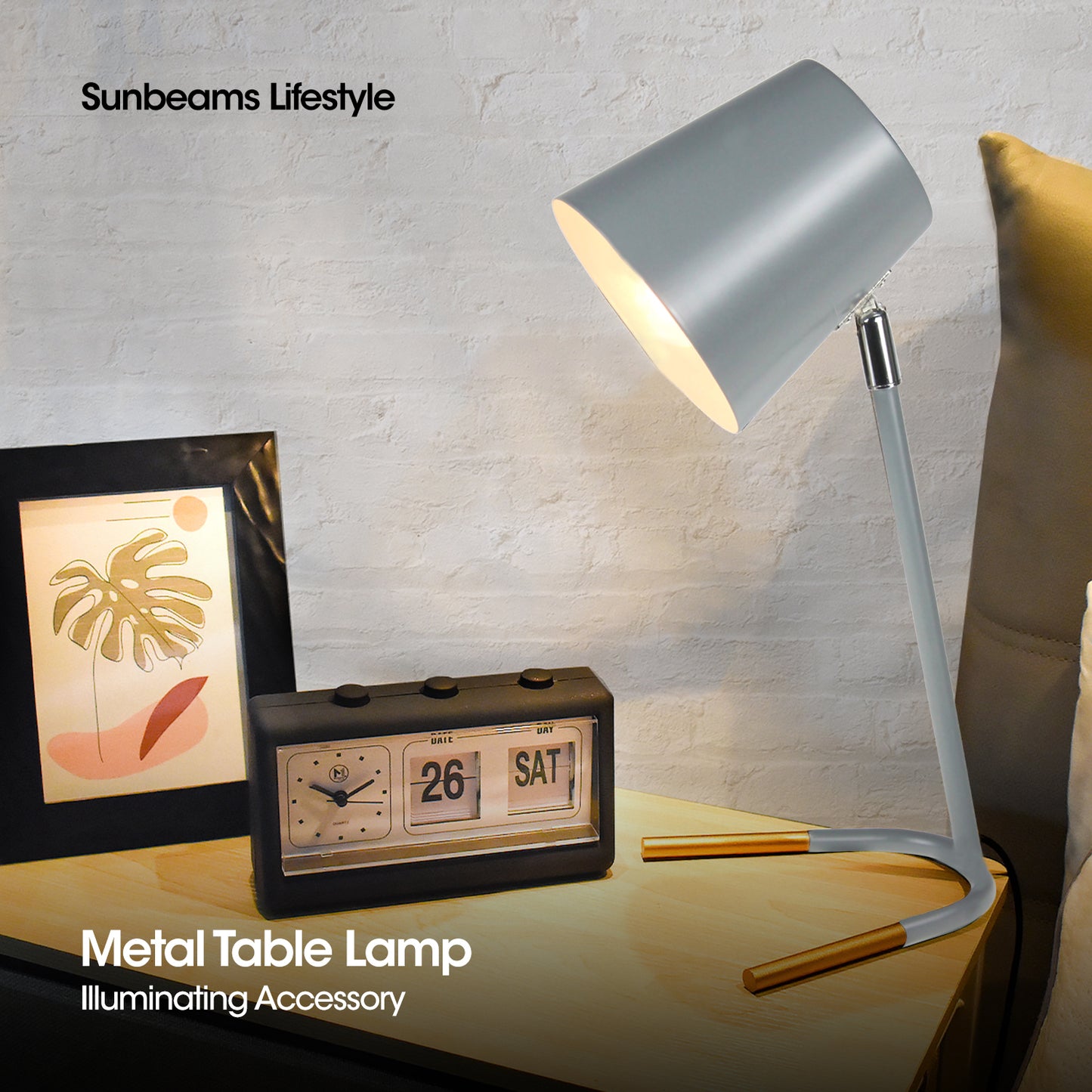 MODERNO Premium Industrial Design Metal Table Lamp