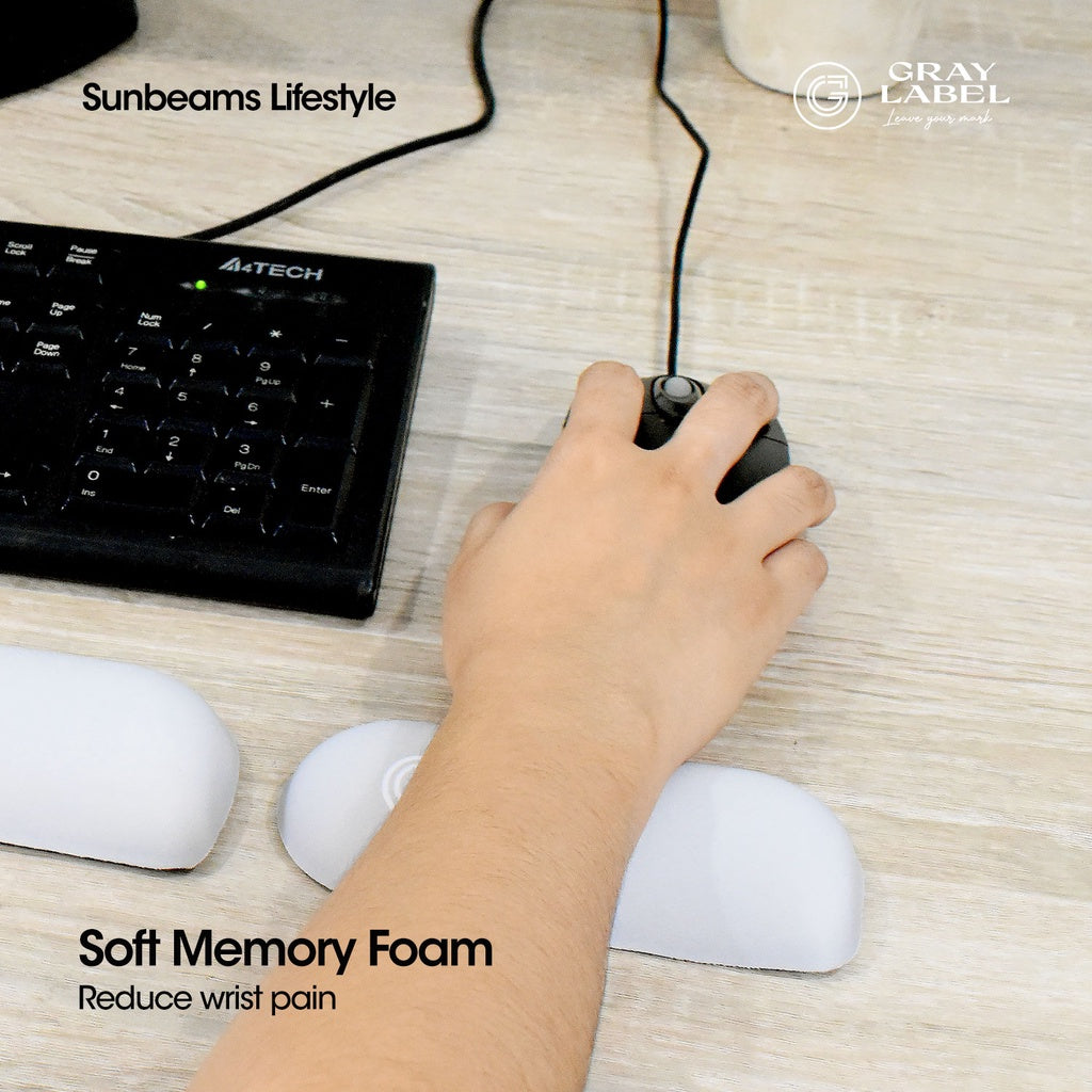 GRAY LABEL Keyboard & Mouse Wrist Memory Foam