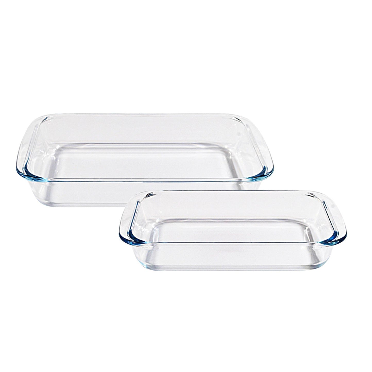 SLIQUE Glass Baking Dish [Set of 2] 1L & 1.8L Borosilicate