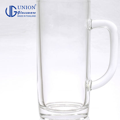 UNION GLASS Thailand Premium Clear Glass Beer Mug Beer Lovers 400ml Set of 6