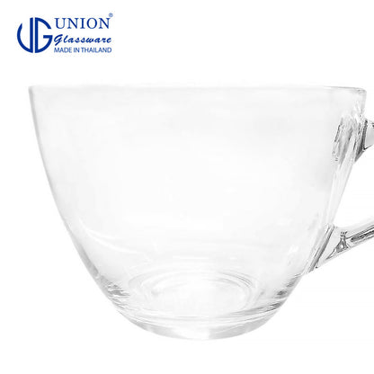 UNION GLASS Thailand Premium Clear Glass Cup Coffee, Tea, Hot Chocolate, Milk 220ml