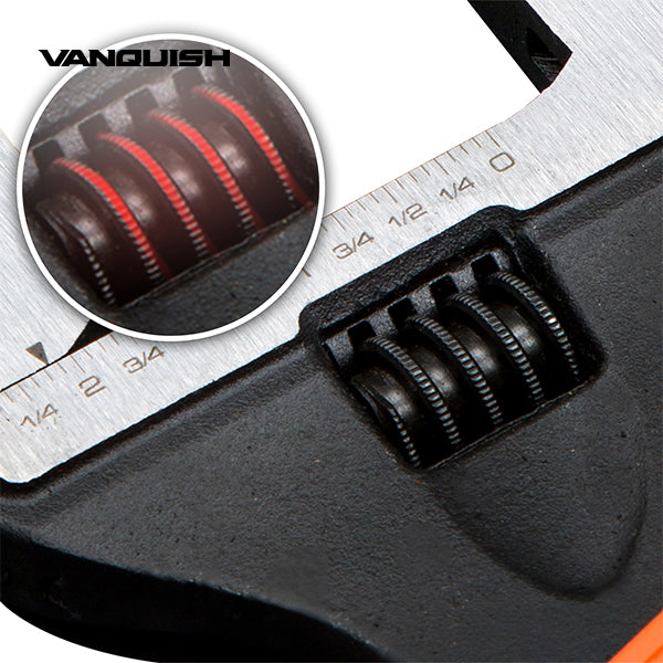 VANQUISH Premium | Heavy Duty | Professional Extra Wide Open Adjustable Wrench