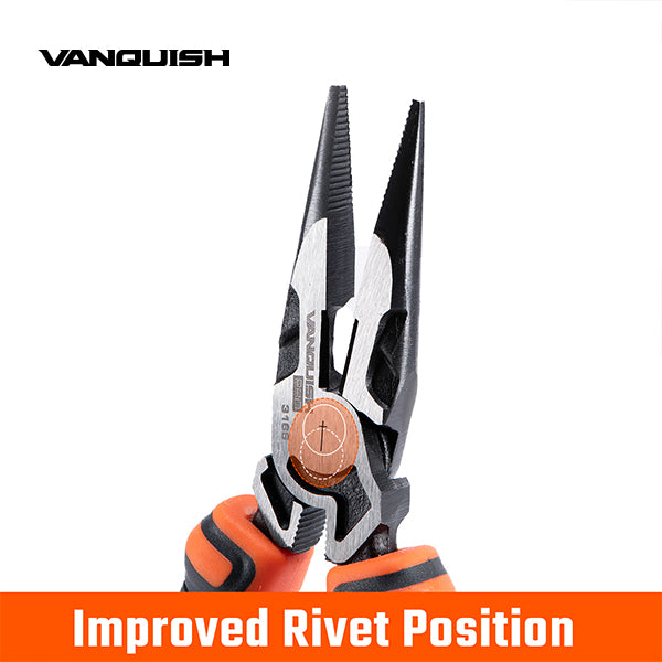 VANQUISH Premium | Heavy Duty | Professional High-Leverage Longnose Pliers