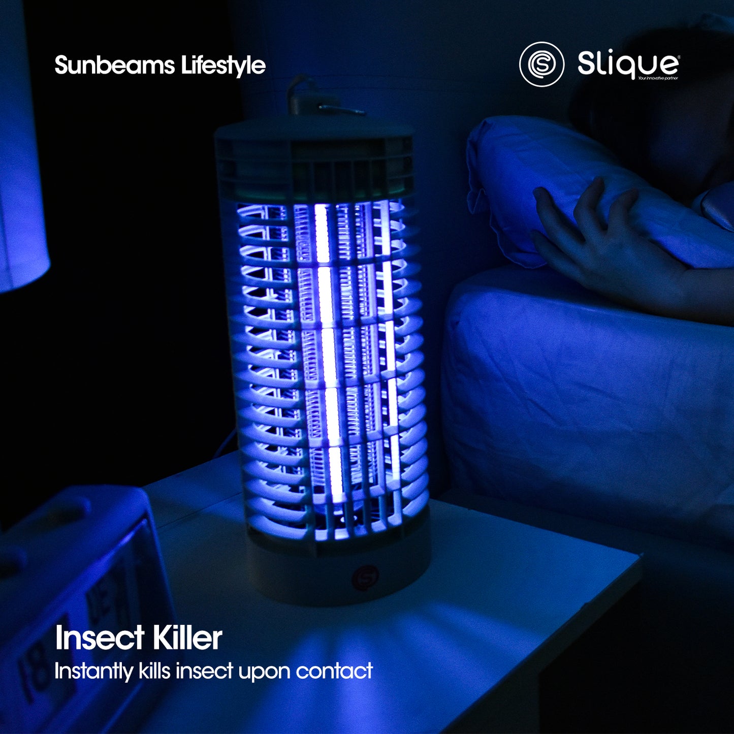 SLIQUE Electric LED Lamp Mosquito Killer 20sqm Professional Indoor Insect Killer