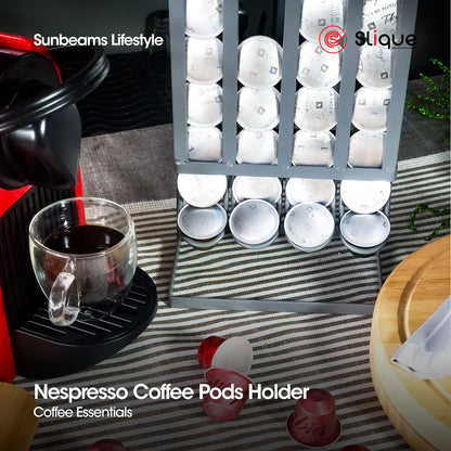 SLIQUE Premium Nespresso Compatible 40 Piece Coffee Pod Stand