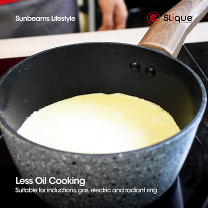 SLIQUE Premium Granite Sauce Pan 16/18cm