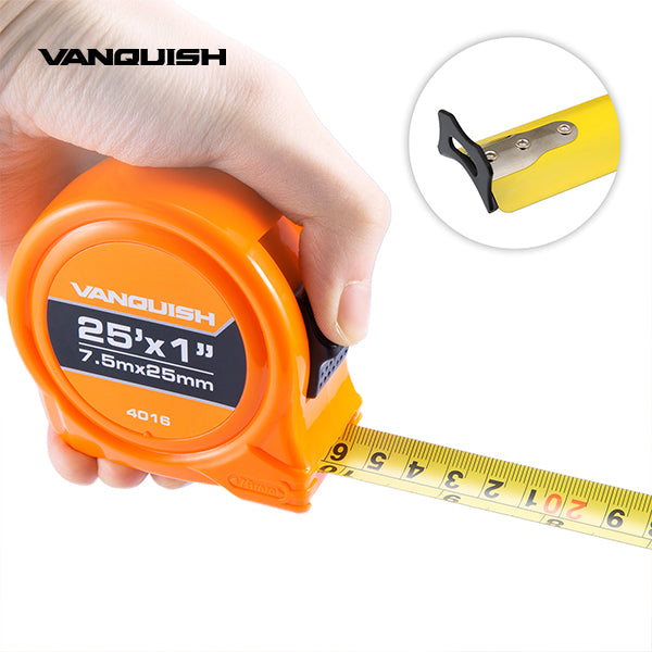 VANQUISH Premium Power Tape Measure | Heavy Duty | Professional