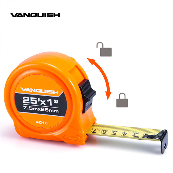 VANQUISH Premium Power Tape Measure | Heavy Duty | Professional