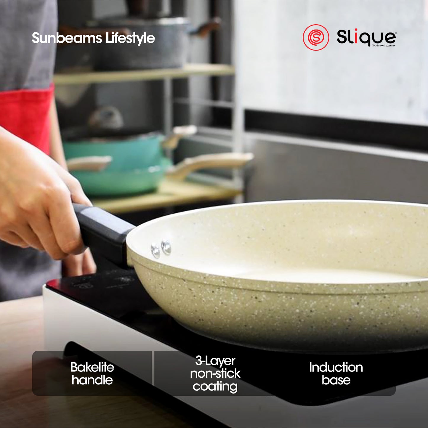 SLIQUE Premium Forged Fry Pan 20/22/24/26/28cm