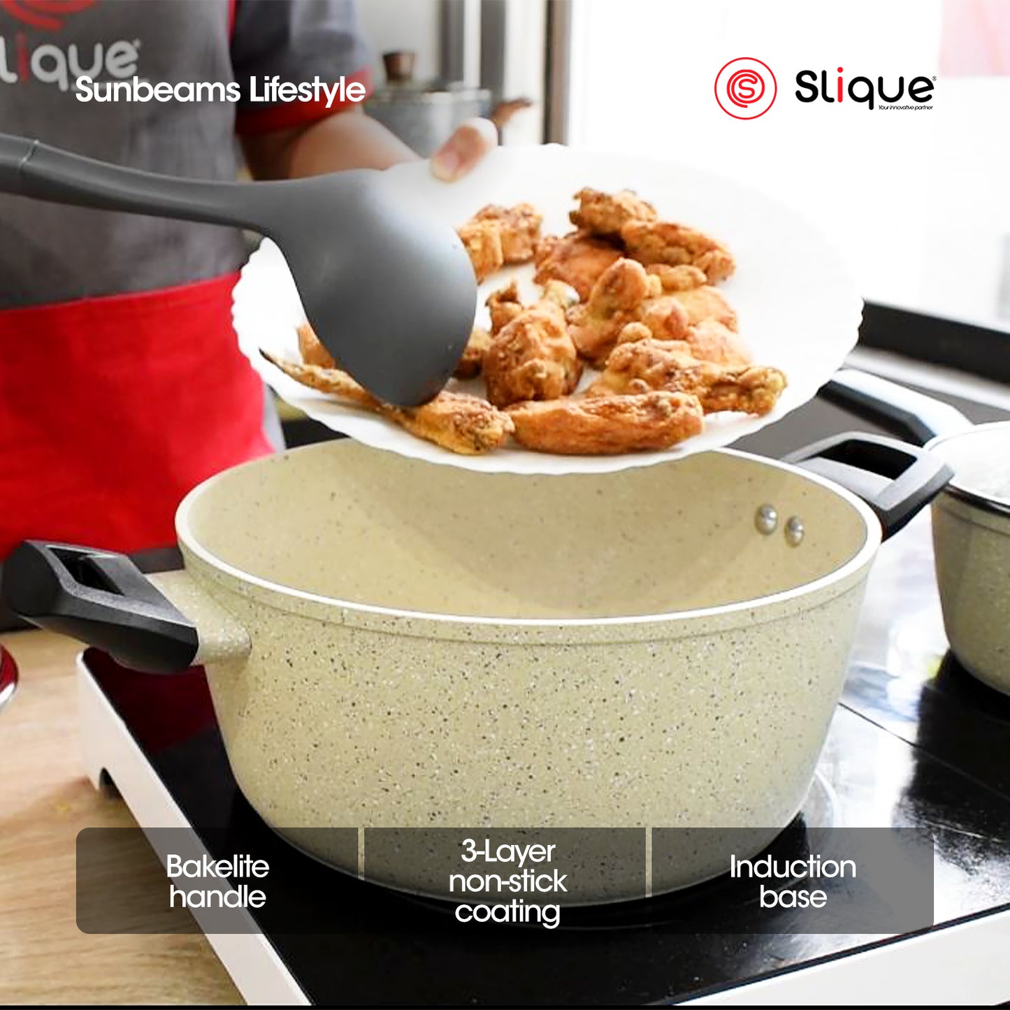 SLIQUE Premium Forged Dutch Oven 20cm/22cm