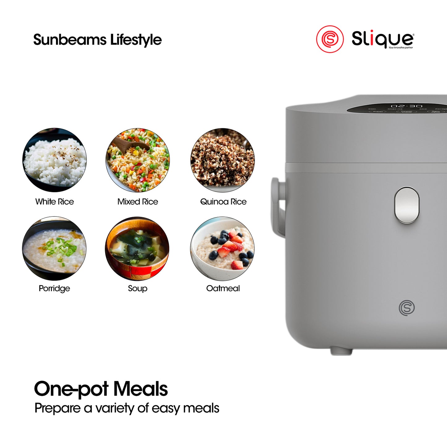 SLIQUE Rice Cooker Perfect for Home and Kitchen Dining