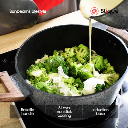 SLIQUE Premium Granite Dutch Oven 20cm/22cm