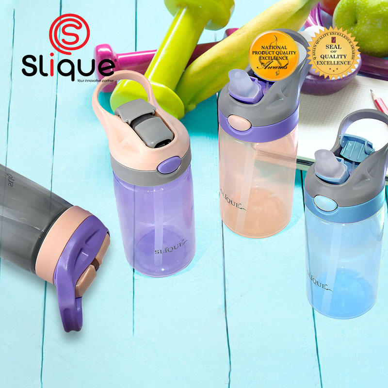 SLIQUE PP Sports Water Bottle BPA Free Set of 3 500ml | 0.5L (Boy)