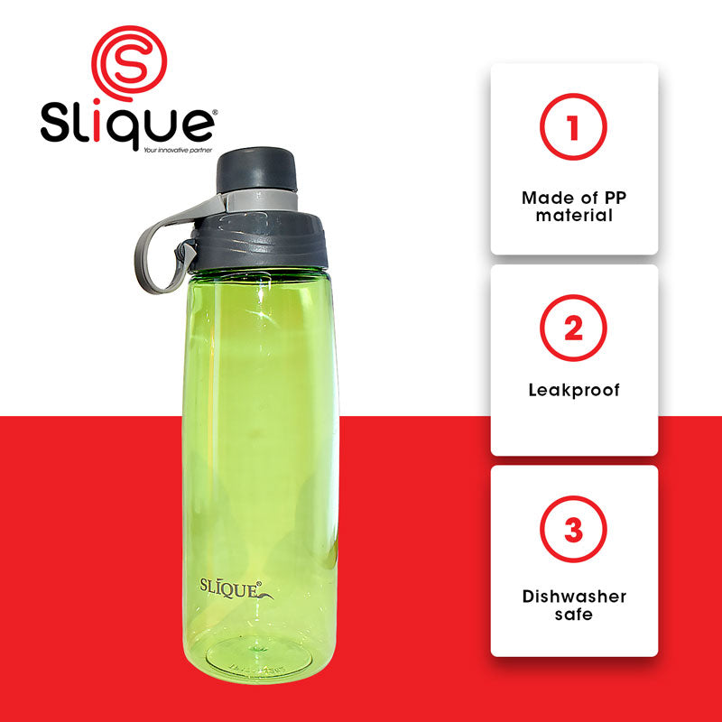 SLIQUE PP Sports Water Bottle BPA Free Set of 3 650ml