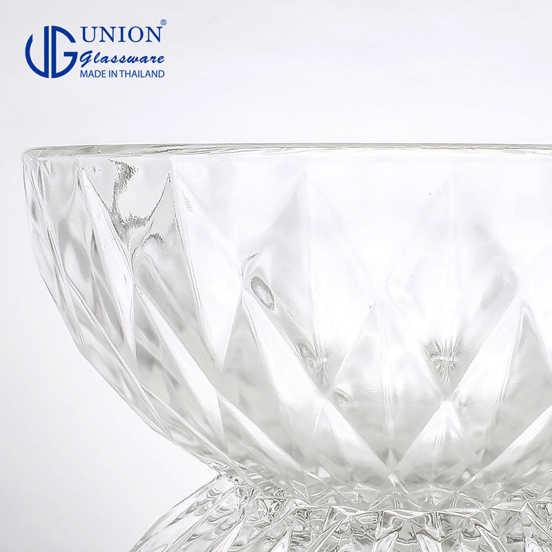 UNION GLASS Thailand Premium Clear Glass Bowl 1600 ml | 8 oz | 8" Set of 6