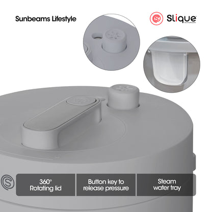 SLIQUE Electric Pressure Cooker 1.1 L | 24.5x23.8x25cm